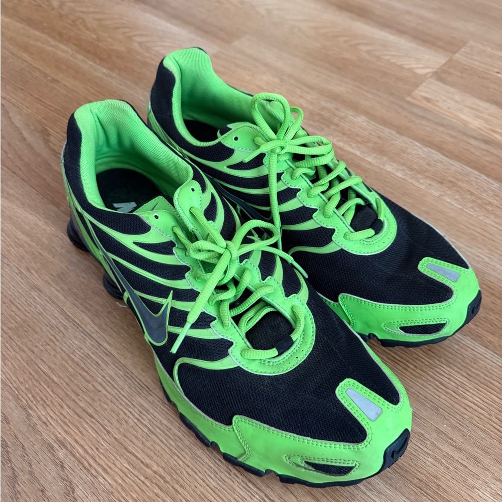 Nike Neon Green and Black Sneakers